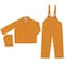 Mcr Safety 3-Piece Rainsuit with Detachable Hood, PVC, 0.35 mil Thick, Detachable, Yellow, L 2003L - alternate 1