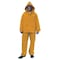 Mcr Safety 3-Piece Rainsuit with Detachable Hood, PVC, 0.35 mil Thick, Detachable, Yellow, L 2003L - alternate 2