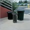 Rubbermaid Commercial Americana Series(TM) 36 gal Round Outdoor Can, Black, None, Steel, Not Applicable FGMT32PLBK - alternate 3