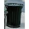 Rubbermaid Commercial Americana Series(TM) 36 gal Round Outdoor Can, Black, None, Steel, Not Applicable FGMT32PLBK - alternate 2
