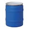 Zoro Select Open Head Transport Drum, Polyethylene, 20 gal, Unlined, Blue 18088B - alternate 1