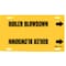 Brady Pipe Marker, Boiler Blow Down, 8to9-7/8 In 4015-G - alternate 1