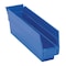 Quantum Storage Systems Shelf Storage Bin, Polypropylene, Blue, 4 in H, 2 3/4 in W, 11 5/8 in L QSB100BL - alternate 1