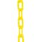 Zoro Select Plastic Chain, Yellow, Outdoor or Indoor, 2 in x 100 ft, Polyethylene, Gloss Finish 50002-100 - alternate 1