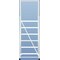 Ballymore 87 in H Aluminum Rolling Ladder, 6 Steps, 350 lb Load Capacity A6SH30 - alternate 4