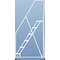 Ballymore 87 in H Aluminum Rolling Ladder, 6 Steps, 350 lb Load Capacity A6SH30 - alternate 5