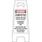 Safety Sign Two-Sided Floor Stand Sign, 24 3/8 in Height, Plastic 28960 - alternate 3