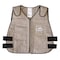 Techniche Cooling Vest, Cotton, Cold Pack Inserts, 2 to 3 hr Max Cooling Time, Zipper Closure, 21 in Length 6626-KHAM/L - alternate 1