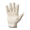 Horsepower Leather Drivers Gloves, Shirred Wrist, Keystone Thumb, Gunn Cut, White, M 1 PR PWG-138420M - alternate 4