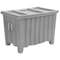 Myton Industries Bulk Container 14 cu ft Volume Cap., 41 in L, 28 in W, 26 1/2 in H, Plastic, Gray MTE-2LGRAY - alternate 1