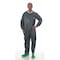 Lakeland Chemical Resistant Coveralls, Collared Coverall, M, Pyrolon, Elastic Wrist, Elastic Ankle, Gray 51110-MD - alternate 2