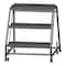 Ballymore 28 1/2 in H Steel Rolling Ladder, 3 Steps, 450 lb Load Capacity 326GSU - alternate 1