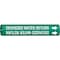 Brady Pipe Marker, Deionized Water Return, Green, 4172-C 4172-C - alternate 1