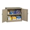 Tennsco Shelving Storage Cabinet, 42 in H, 48 in W, 18 in D, Swing, Keyed, Sand, 2 Shelves, 0 Drawers J1842A SAND - alternate 1