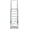 Ballymore 113 in H Steel Rolling Ladder, 8 Steps, 450 lb Load Capacity 083221P - alternate 9