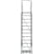 Ballymore 153 in H Steel Rolling Ladder, 12 Steps, 450 lb Load Capacity WA123214X - alternate 3