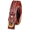 Zoro Select Basketweave Belt, Brn, Size 40 In, Leather 53A 040 - alternate 2