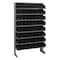 Quantum Storage Systems Steel Pick Rack, 12 in D x 60 in H x 36 in W, 8 Shelves, Black QPRS-101BK - alternate 1