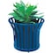 Zoro Select Round Planter, 25 1/2 in H, Blue PL2424 BLUE - alternate 1