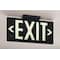 Zoro Select Exit Sign, Plastic, 15-3/8" W, 8-3/4" H, Exit (Double Arrows), Black GRAN1393 - alternate 2
