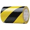 Zoro Select Safety Warning Tape, vinyl, Striped, Black, Yellow, 6 in W., 7 mil Thickness 9KYE8 - alternate 1