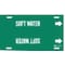 Brady Pipe Marker, Soft Water, Grn, 6 to 7-7/8 In 4125-F - alternate 1