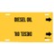 Brady Pipe Marker, Diesel Oil, Yel, 8 to 9-7/8 In 4174-G - alternate 1