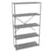 Tennsco Metal Shelving, 18"D x 48"W x 87"H, 5 Shelves, Carbon Steel QO5-4818AB - alternate 1