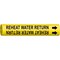 Brady Pipe Marker, Reheat Water Return, Yellow, 4266-C 4266-C - alternate 1