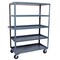 Jamco Utility Cart with Lipped Metal Shelves, Steel, 3,000 lb Load Capacity, 5 Shelves, 78 in L, 37 in W CE472P600GP - alternate 2
