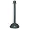 Zoro Select 3" Diameter Plastic Stanchion - Black, (4-pack) 99903-4 - alternate 1