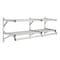Glaro Coat Rack, 2 Shelves, 36 In W, Satin Alum 502-36SA - alternate 1