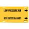 Brady Pipe Marker, Low Pressure Air, Y, 10to15 In 4090-H - alternate 1
