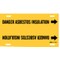 Brady Pipe Marker, Danger Asbestos Insulation, Y, 4045-H 4045-H - alternate 1
