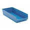 Quantum Storage Systems Shelf Storage Bin, Polypropylene, Blue, 4 in H, 8 3/8 in W, 17 7/8 in L QSB108BL - alternate 1