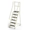 Ega 7.5 ft H Steel Rolling Ladder, 6 Steps, 450 lb Load Capacity CA-F009 - alternate 1