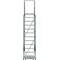 Ballymore 153 in H Steel Stock Picking Rolling Ladder, 12 Steps, 450 lb Load Capacity 123221X - alternate 4