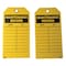 Zoro Select Tag, Maintenance, Cardstock, 5 3/4 in H x 3 in W, Yellow, Rectangle, 100 PK 9MAZ7 - alternate 1