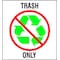 Brady Recycling Label, Vinyl, 10 In. H, PK5, 20774LFLS 20774LFLS - alternate 3