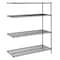 Metro Wire Shelving, 24"D x 60"W x 62-9/16"H, 4 Shelves, Black 4/2460NBL2/63PBL8/99 - alternate 1