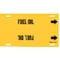 Brady Pipe Marker, Fuel Oil, 10 in H, 24 in W 4063-G - alternate 1