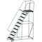 Ballymore 133 in H Steel Rolling Ladder, 10 Steps, 450 lb Load Capacity 103228P - alternate 2
