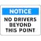 Electromark Admittance Sign, 10 in Height, 14 in Width, Vinyl, English S1386V10 - alternate 1