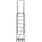 Ballymore 113 in H Steel Rolling Ladder, 8 Steps, 450 lb Load Capacity WA082414X - alternate 2