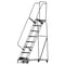 Ballymore 113 in H Steel Rolling Ladder, 8 Steps, 450 lb Load Capacity WA082414X - alternate 1