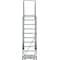 Ballymore 133 in H Steel Rolling Ladder, 10 Steps, 450 lb Load Capacity 103228GSU - alternate 8