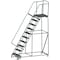 Ballymore 133 in H Steel Rolling Ladder, 10 Steps, 450 lb Load Capacity 103228GSU - alternate 2