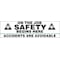 Accuform Safety Banner, On The Job Safety Begins Here Accidents Are Avoidable, 28 in H x, 96 in W MBR884 - alternate 1