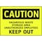 Electromark Caution Sign, 7 in Height, 10 in Width, Polyester, English S119FF - alternate 2