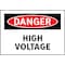 Electromark Danger Sign, 7 in Height, 10 in Width, Aluminum, English S158FA - alternate 2